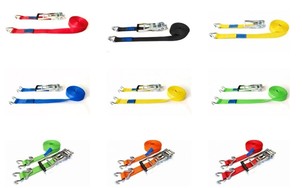 spanbanden in verschillende kleuren - Sangles d'arrimage de différentes couleurs 