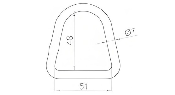 D RING 50mm SPANBAND