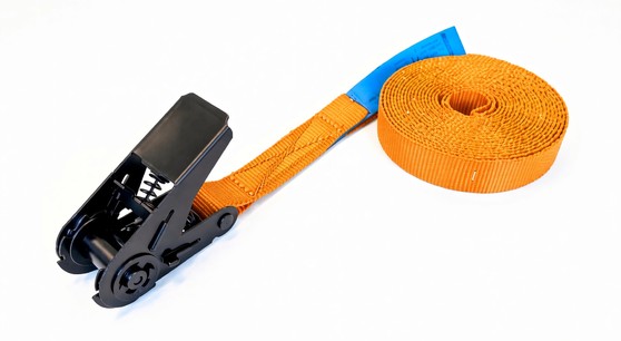 ééndelige sjorlint 25mm oranje