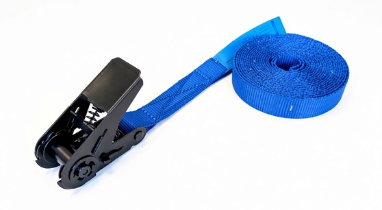 EINDLOZE SPANRIEMEN 25mm BLAUW