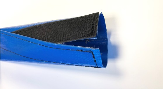 Velcro bescherhoezen PVC blauw